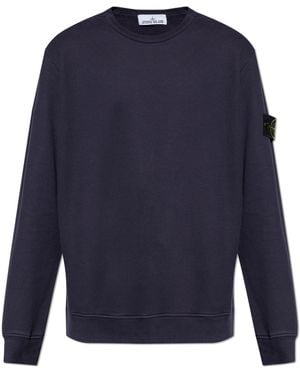 Stone Island Sweatshirt With Logo - Blue