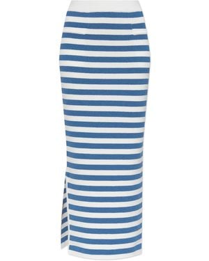 Posse Skirt With Stripe Pattern "Ari" - Blue