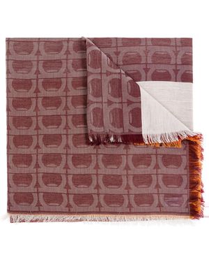Ferragamo Monogram Scarf - Purple