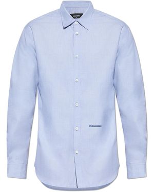 DSquared² Shirt With Logo - Blue