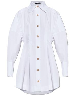 Balmain Dress Tapered - White