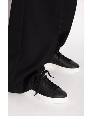 Balmain Sports Shoes With Logo - Black