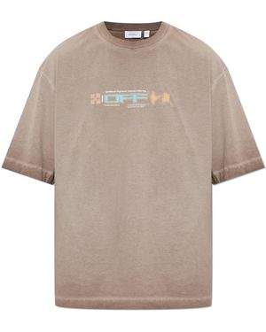 Off-White c/o Virgil Abloh T-Shirt With Print - Brown