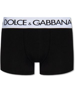 Dolce & Gabbana Boxers With Logo - Black