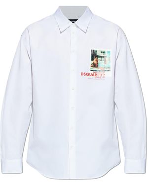 DSquared² Shirt With Print - White