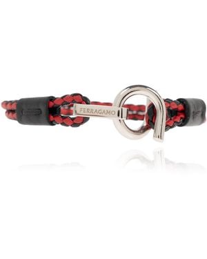 Ferragamo Leather Bracelet - Red