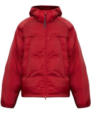Y-3 Down Jacket With Hood - Red