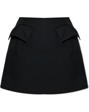 McQueen Wool Skirt - Black