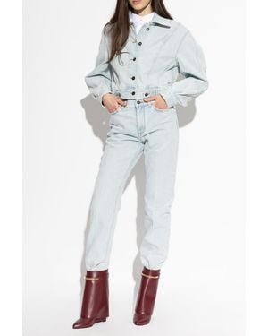 Givenchy Short Denim Jacket - White