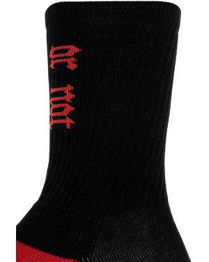 AllSaints Two-Pack Of 'Lucky Or Not' Socks - Black