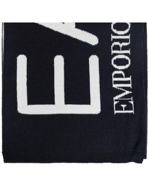 EA7 Scarf With Logo - Black