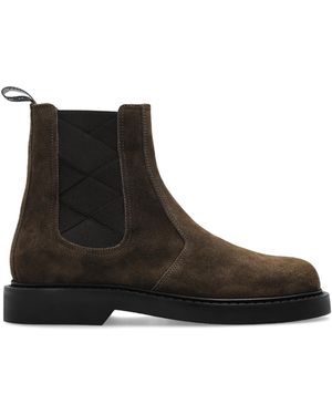 Jimmy Choo "Reggie" Suede Chelsea Boots - Black