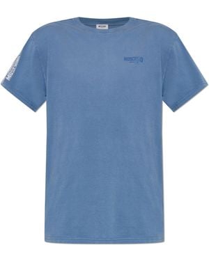 Moschino T-Shirt With Logo - Blue