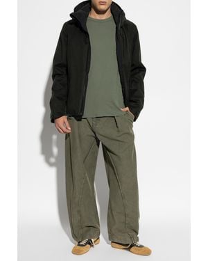Sease Jacket With Detachable Hood - Green