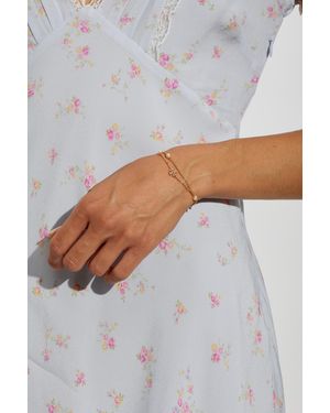 Tory Burch Bracelet With Glass Pearls - Gray