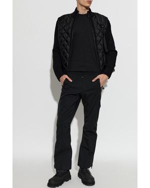 Moncler Quilted-Front Cardigan - Black