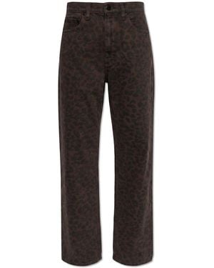 Rag & Bone Jeans With Animal Print - Black