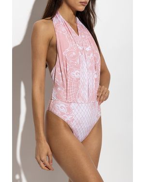 Balmain One-Piece Swimsuit - Pink