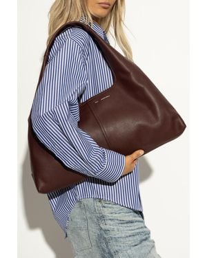 Ami Paris Shoulder Bag - Brown