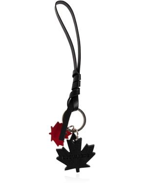 DSquared² Leather Keychain - Black