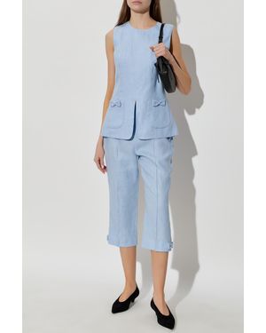 Posse 'Harper' Linen Pants - Blue
