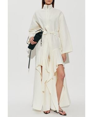 Alaïa Long Sleeve Jumpsuit - Natural