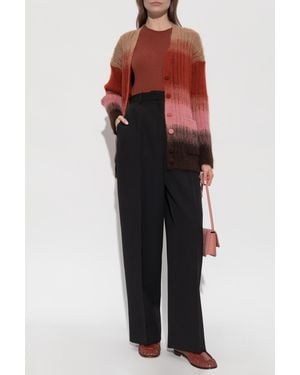 Fendi Top Finished With A Ruffle - Red