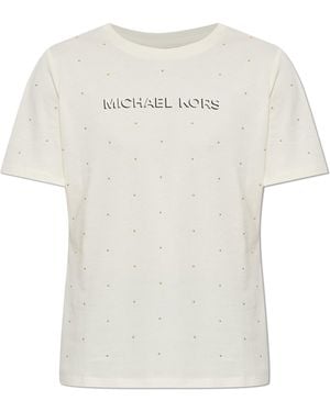 MICHAEL Michael Kors T-Shirt With Studs - White