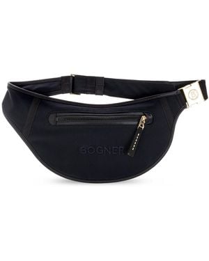 Bogner 'Karla' Bag With Embroidered Logo - Black