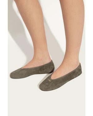 COACH Suede Ballet Flats 'Houston' - Natural