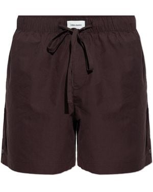 Entire studios Shorts With Logo - Purple
