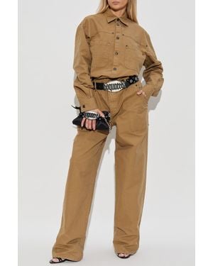 DSquared² Cotton Jumpsuit - Natural