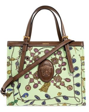 Versace Rivire Bag With "Broken Jewels" Print - Green