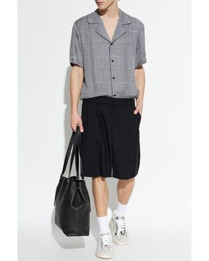 Balmain Wool Shorts - Black