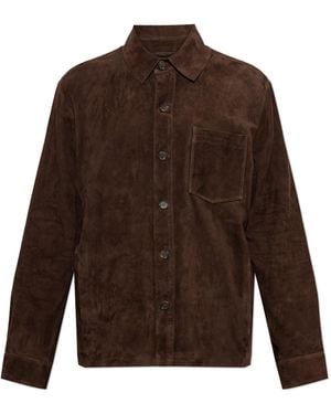 Arma Suede Shirt 'Dino' - Brown