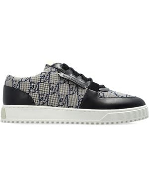 Emporio Armani Sports Shoes With Monogram - Natural