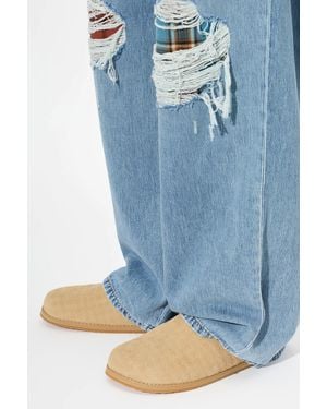 Amiri Suede Mules 'Ma Clog' - Blue