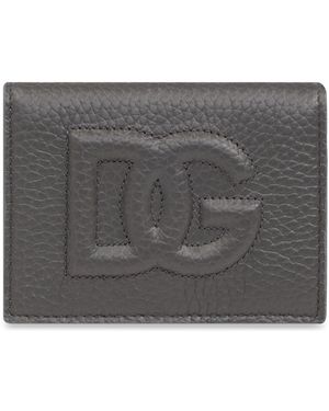 Dolce & Gabbana Card Case With Logo - Grey