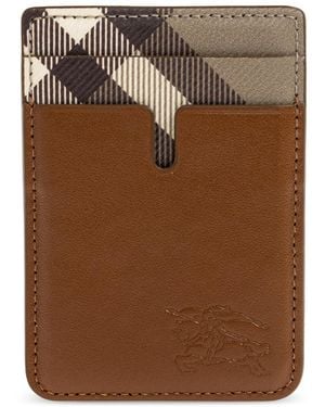 Burberry Leather Card Holder - Brown