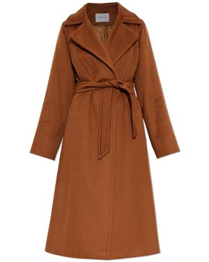 Max Mara Wool Coat 'Manuela' - Brown