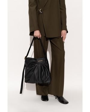 Loewe Shoulder Bag 'Draped' - Black