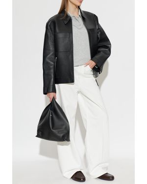Samsøe & Samsøe 'Sastevie' Leather Jacket - Black