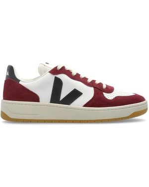 Veja Sports Shoes "V-10 Prime Leather" - Red
