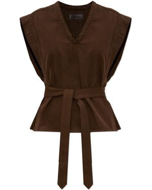 Lemaire Denim Top - Brown