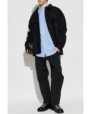 Balmain Striped Pattern Shirt - Blue