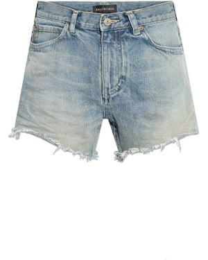 Balenciaga Denim Shorts - Blue