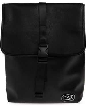 EA7 Backpack With Logo Patch - Black