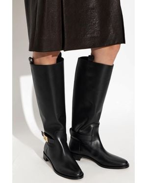 Ferragamo Leather Boots 'Zakia' - Black