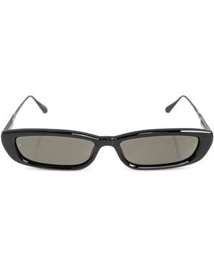 Linda Farrow "Darya" Sunglasses - Black