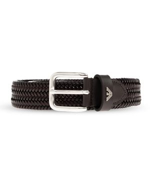 Emporio Armani Leather Belt - Black